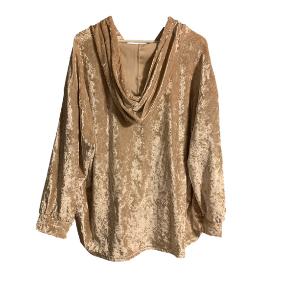 🍾🥂 Champagne Supernova Crushed Velvet Hoodie 🥂🍾 - Picture 4 of 4